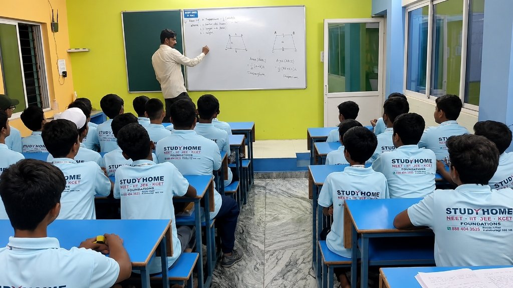 Students learning at Study Home Foundation